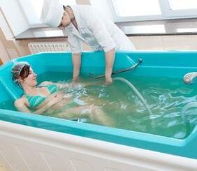 Whirlpool - a balneotherapy method used to treat osteoarthritis